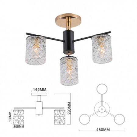 Linda 9090-303 3he27 40W chandelier-4
