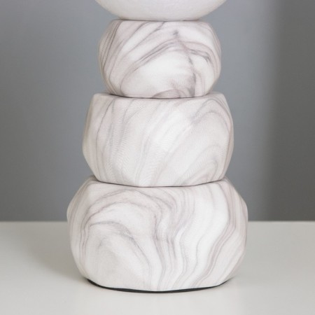 Amani desktop lamp 1x40W E14 white 11.5x11.5x28cm-3