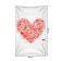 Decorative panel with photo printing "Air Heart", vertical, size 100x150 cm