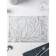 Set of serving napkins on the table of the leafopad, 4 pcs, 45 × 30 cm, silver color