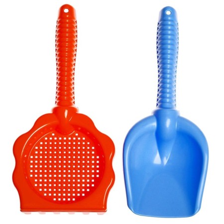 Sanding set, 2 items: rake-grind, scoop, 25 cm, Mix colors-2
