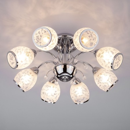 Gabriella 8x60W E27 chandelier chrome-1