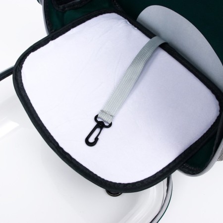 A backpack for carrying animals "cat", transparent, 34 x 25 x 40 cm, green-7