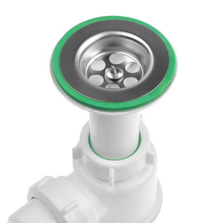 Siphon for AKVater shell, 1 1/4 "x 40 mm, with an elongated neck, with a corrugation 40x40/50 mm-2