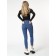 Jeans narrowed to the bottom of women's blue, size 42-44