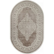 Ковёр овальный Kardelen Marmaris, размер 77x150 см, цвет cream/d.beige