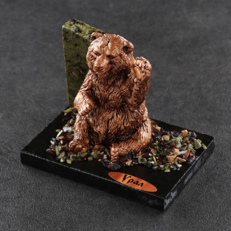 Souvenir "Friendly Bear", 7x10x9 cm, coil, gypsum-6