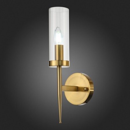 Wall lamp ST LUCE. SL1159.301.01. Acazio. 1x60 watts, E14, 10x42 cm, brass color-2