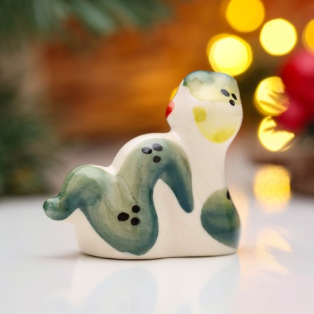 New Year. Souvenir "Snake Vanya" 5 × 6 cm, gzhel, color-2