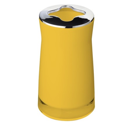 Disco toothbrush cup, yellow-1