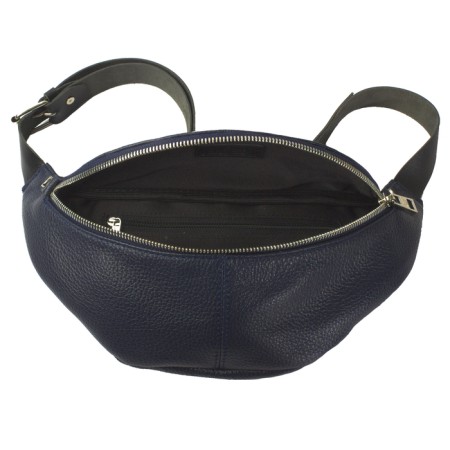Waist bag, lightning department, adjustable belt, blue color-1