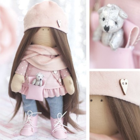 Sewing kit. Interior doll "Natti", 30 cm-5