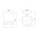 Cupcanger single IDDIS SENA SENSSG1I45, 65x91x95 mm, matte glass