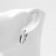 Earrings Metal "Bohemia" Bulletin bend, color silver