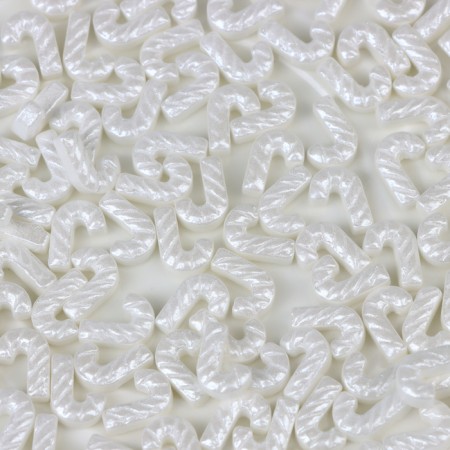 Confectionery sprinkling cane, white, gloss, 20 g