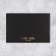 Congratulatory card "Babochka tie", black craft, 10 x 15 cm