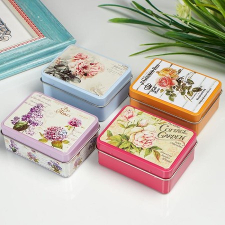 Casket Metal "Flower Provence" mix 3x7.5x5.5 cm-3