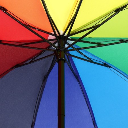 Mechanical “Rainbow mood” umbrella, 4 additions, 10 spokes, r = 50/57 cm, multi -colored-3