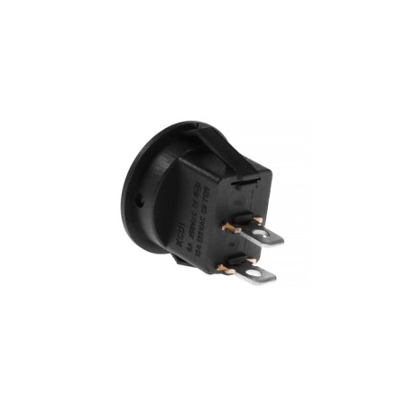 Button - switch, without backlight, black, 6- 10 A, t25-2