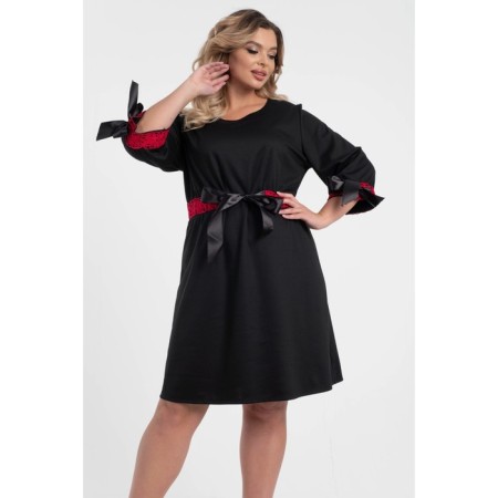Female dress, size 54, black color-9