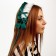 Carnival bandage "Lolita", green color with white lace