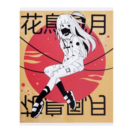 Notebook of 48 sheets in the Calligrata "AnimeArt" line, cover coated cardboard, VD-pound, block offset, mix-5