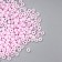 Glass 8/0 "Marshmallow. Matte. Lilac powder" 10 g