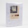 Tulle to the kitchen with curtain tape, 160x260 cm, white color, 100% polyester