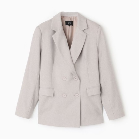 Jacket women's double-breasted Mist Plus-Size, r.54, beige-4