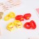 Hair elastic band "Mila" (set of 8 pcs) bears, yellow, red, pink