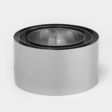 A set of baking forms and calculation "Circle", D-8, 10, 12, H- 6.5 cm, 3 pcs-3