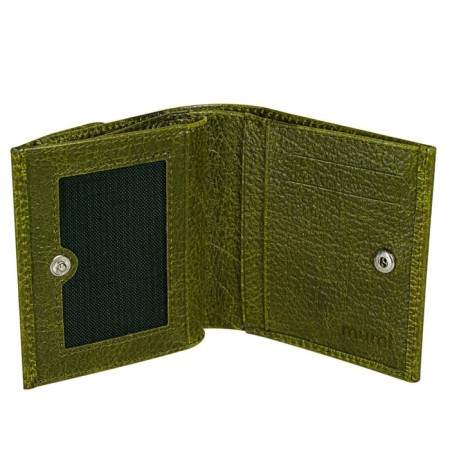 Wallet on the button, a map for maps (3)/coins/bill, swamp color 10.2x9.5x3cm-2