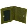Wallet on the button, a map for maps (3)/coins/bill, swamp color 10.2x9.5x3cm