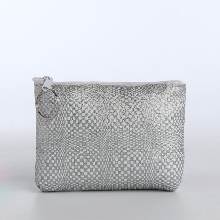 Women's wallet with lightning, silver color