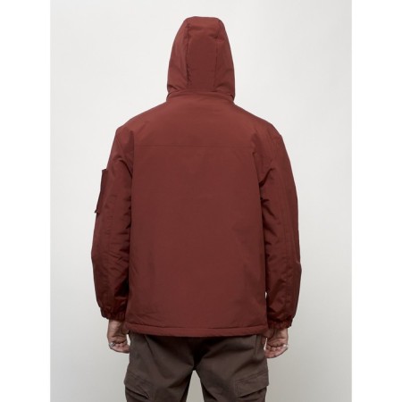 Sports male jacket, size 50, burgundy color-9
