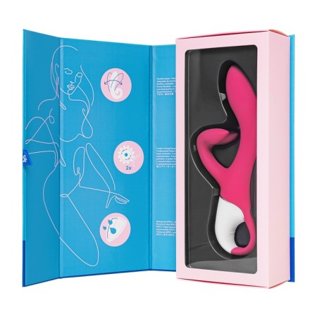 Unrealistic vibrator Satiffyer Embrace Me, silicone, red color-14