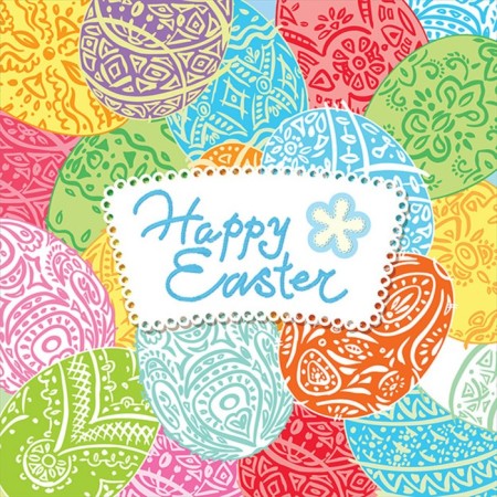 A set of napkins for setting the table "Painted Easter eggs", rectangular, size 32x46 cm, 4 pcs-3