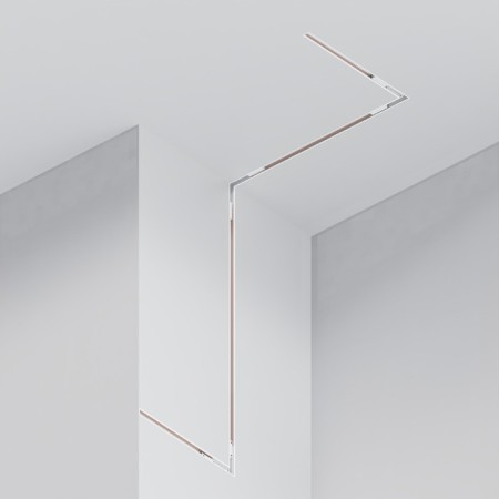 Built-in Technical TRXM034-422W Busbar Trunkings Exile, 2000x60x24.6 mm, white color-2