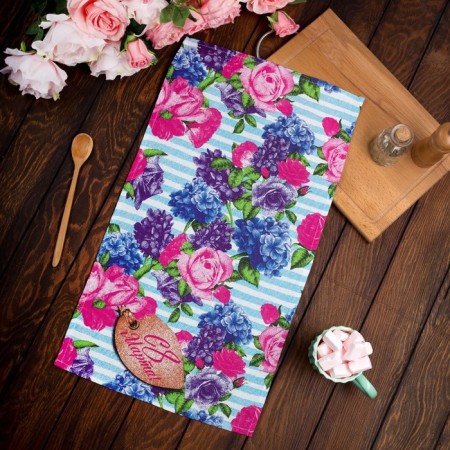 Kitchen towel "From March 8!" 35x60 ± 2 cm