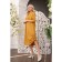 Female dress, size 50, mustard color