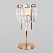 Светильник настольный Eurosvet Elegante 01136/1, E14, 1х60Вт, 200х200х450 мм, цвет золото