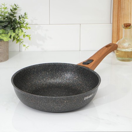 Granit Ultra Original pan, D = 24 cm, removable handle, anti -stick coating, black color-10