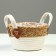 Wicker basket, rogoz, 19 x 12 x 14 cm