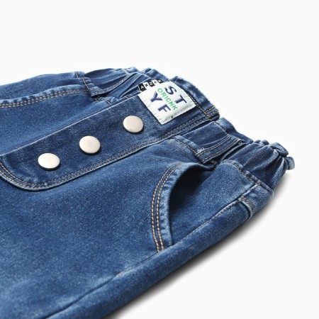 Jeans for girls, blue color, height 152 cm-1