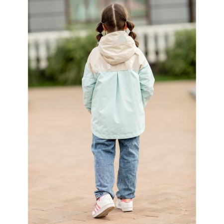 Glass jacket for a girl, height 110 cm, blue color-5