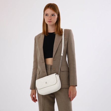 Women's bag with lightning, white color-7