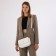 Women's bag with lightning, white color