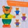 Designer-perforation "Family of Brown Bears"