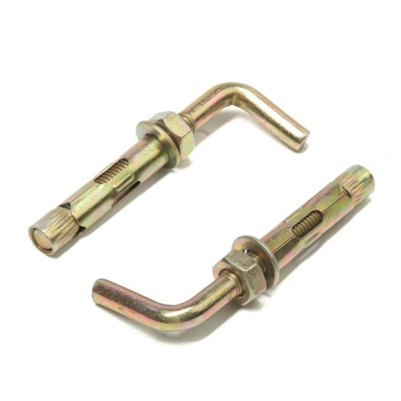 Tundra anchor bolt, with a Mr.-shaped hook, galvanized, 12x70 mm, 30 pcs