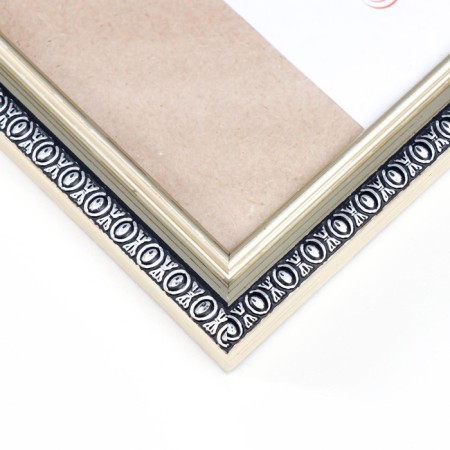 Photo frame plastic 30x40 cm 990 silver (20/360)-1